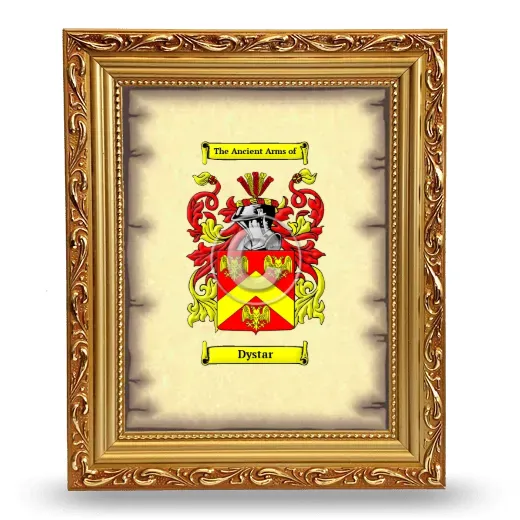 Dystar Coat of Arms Framed - Gold