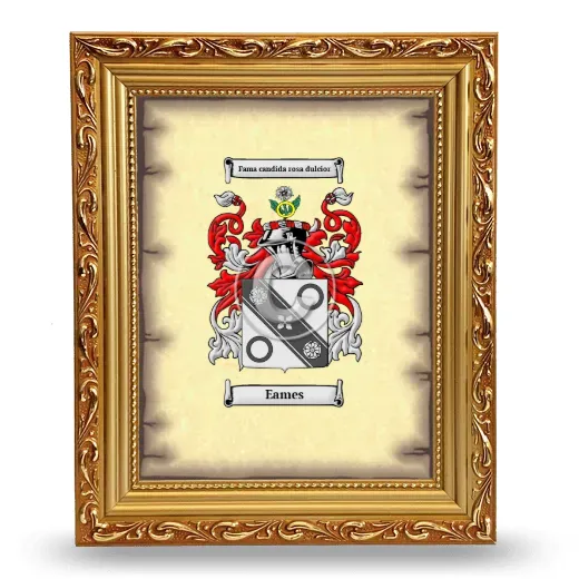 Eames Coat of Arms Framed - Gold