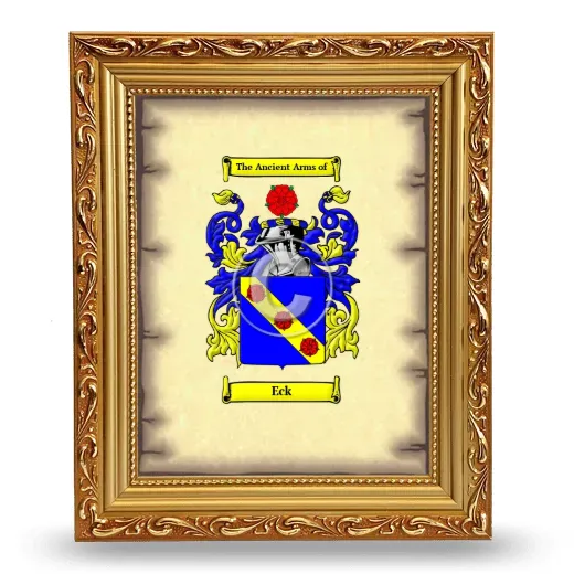 Eck Coat of Arms Framed - Gold