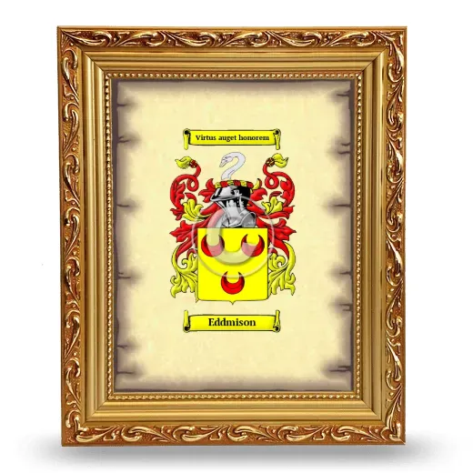 Eddmison Coat of Arms Framed - Gold