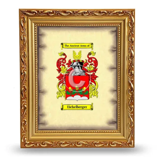 Eichelberger Coat of Arms Framed - Gold