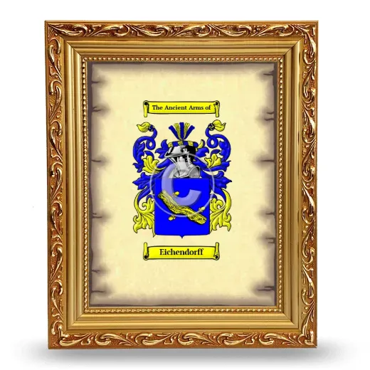 Eichendorff Coat of Arms Framed - Gold