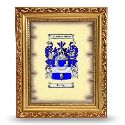Eichler Coat of Arms Framed - Gold