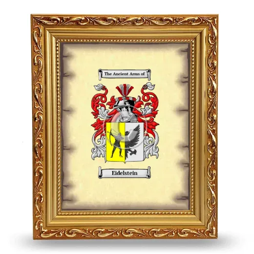 Eidelstein Coat of Arms Framed - Gold