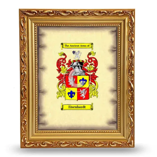 Eisenhardt Coat of Arms Framed - Gold
