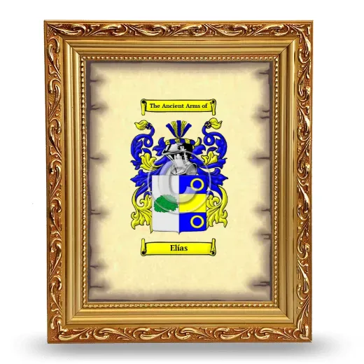 Elías Coat of Arms Framed - Gold