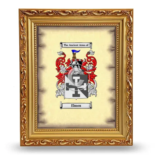 Elmox Coat of Arms Framed - Gold