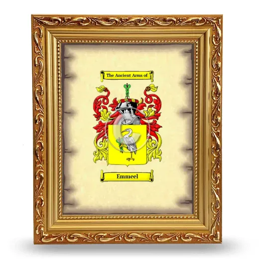 Emmeel Coat of Arms Framed - Gold