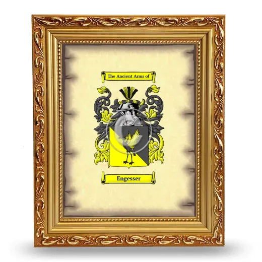 Engesser Coat of Arms Framed - Gold