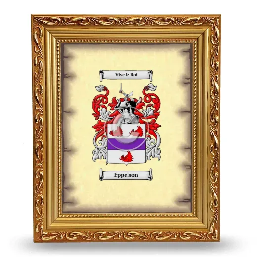 Eppelson Coat of Arms Framed - Gold