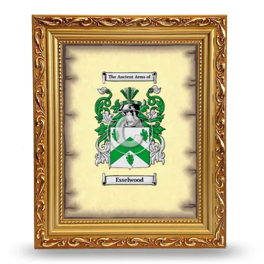 Esselwood Coat of Arms Framed - Gold