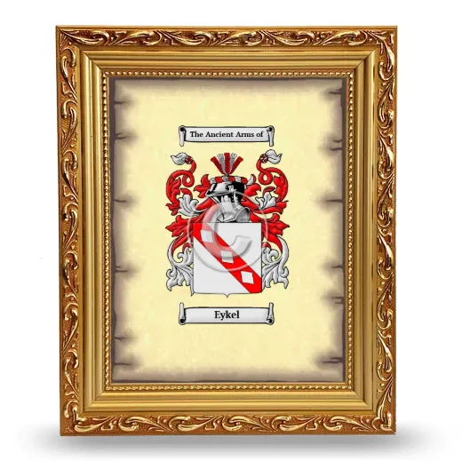 Eykel Coat of Arms Framed - Gold
