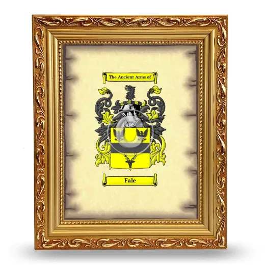 Fale Coat of Arms Framed - Gold