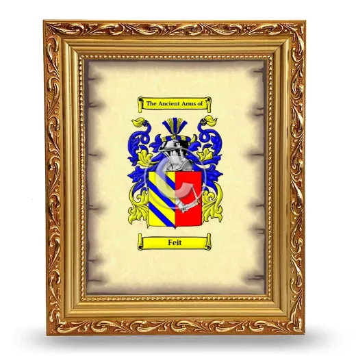 Feit Coat of Arms Framed - Gold