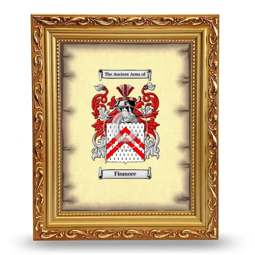Finmore Coat of Arms Framed - Gold