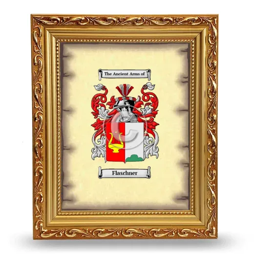 Flaschner Coat of Arms Framed - Gold