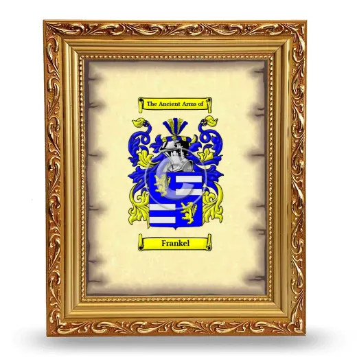 Frankel Coat of Arms Framed - Gold