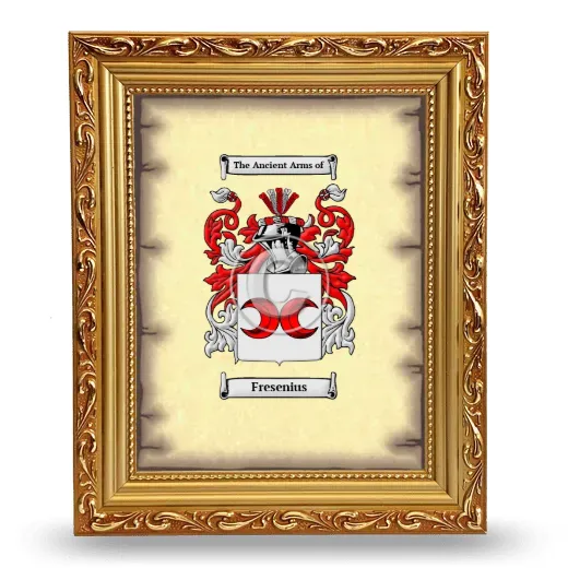 Fresenius Coat of Arms Framed - Gold