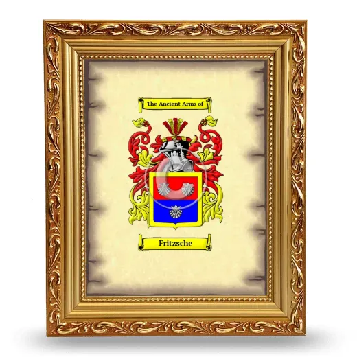 Fritzsche Coat of Arms Framed - Gold