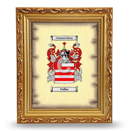 Fullos Coat of Arms Framed - Gold