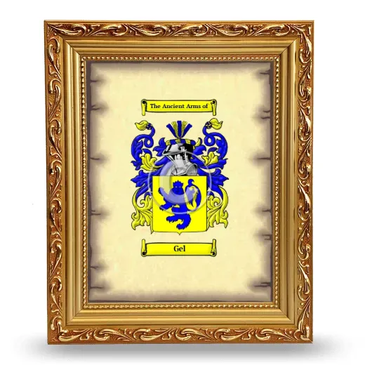 Gel Coat of Arms Framed - Gold