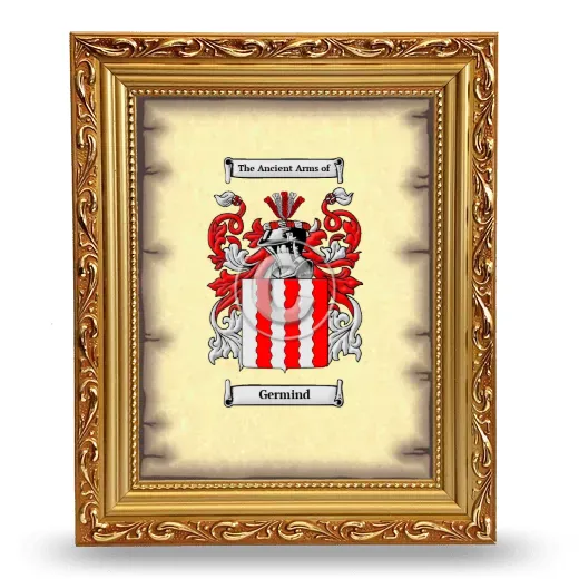 Germind Coat of Arms Framed - Gold