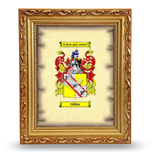 Gildea Coat of Arms Framed - Gold