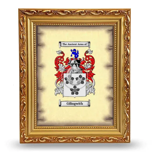 Gilingwith Coat of Arms Framed - Gold