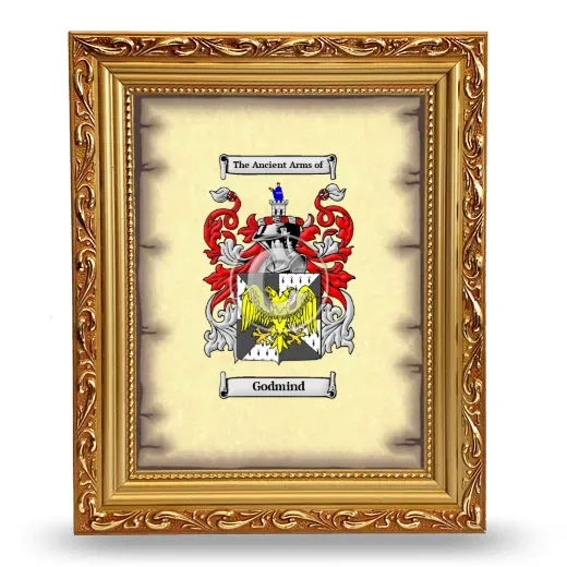 Godmind Coat of Arms Framed - Gold