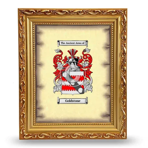 Goldstone Coat of Arms Framed - Gold