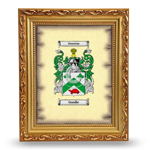 Goodie Coat of Arms Framed - Gold