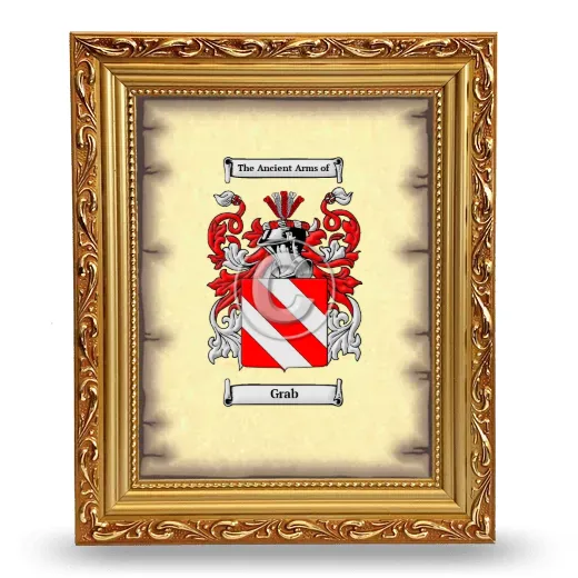 Grab Coat of Arms Framed - Gold