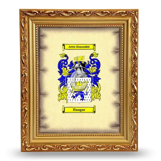 Hangar Coat of Arms Framed - Gold
