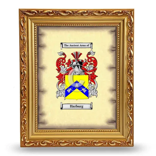 Harburg Coat of Arms Framed - Gold