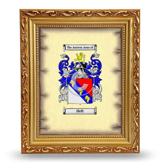 Heft Coat of Arms Framed - Gold