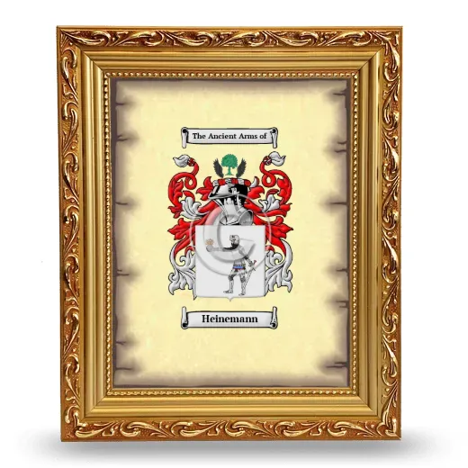 Heinemann Coat of Arms Framed - Gold