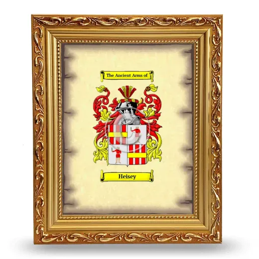 Heisey Coat of Arms Framed - Gold