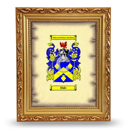 Hide Coat of Arms Framed - Gold