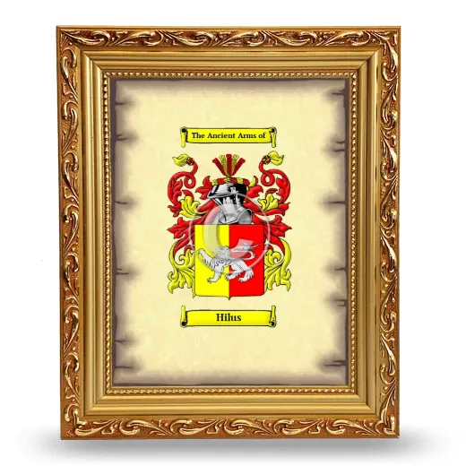 Hilus Coat of Arms Framed - Gold