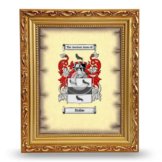 Hobie Coat of Arms Framed - Gold