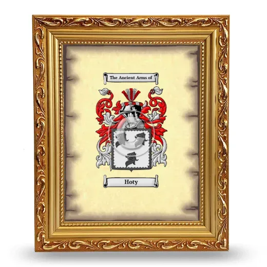 Hoty Coat of Arms Framed - Gold