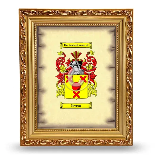 Ievent Coat of Arms Framed - Gold
