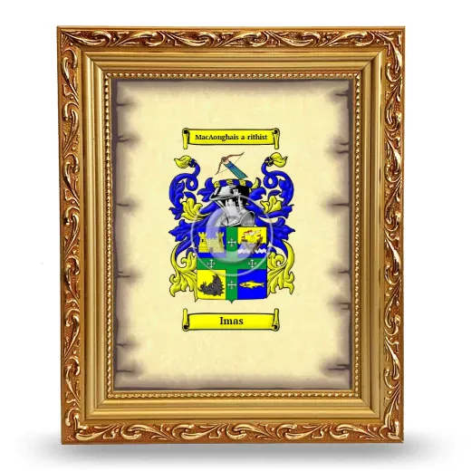 Imas Coat of Arms Framed - Gold