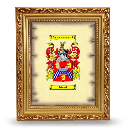 Istead Coat of Arms Framed - Gold
