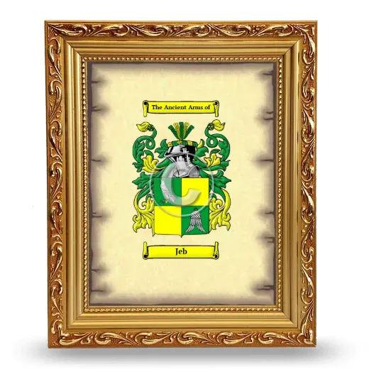 Jeb Coat of Arms Framed - Gold