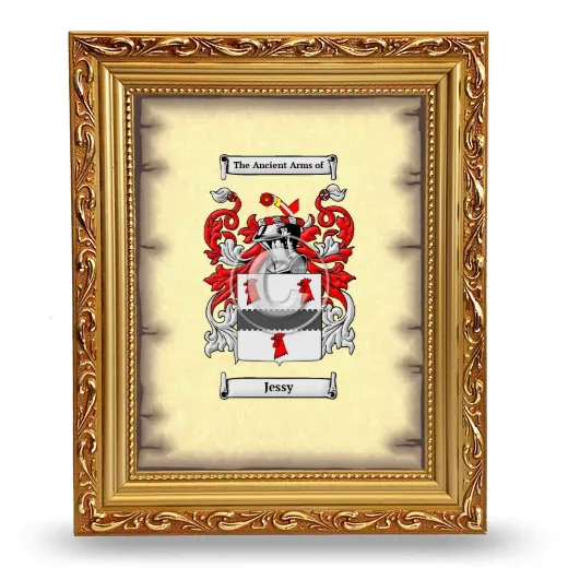 Jessy Coat of Arms Framed - Gold
