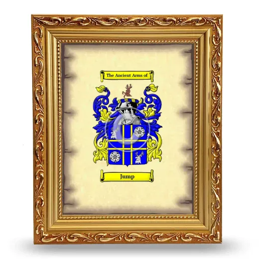 Jump Coat of Arms Framed - Gold