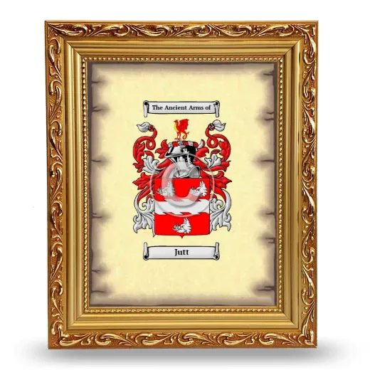 Jutt Coat of Arms Framed - Gold