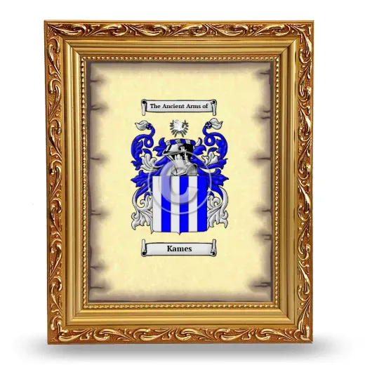 Kames Coat of Arms Framed - Gold