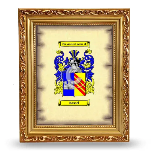 Kassel Coat of Arms Framed - Gold